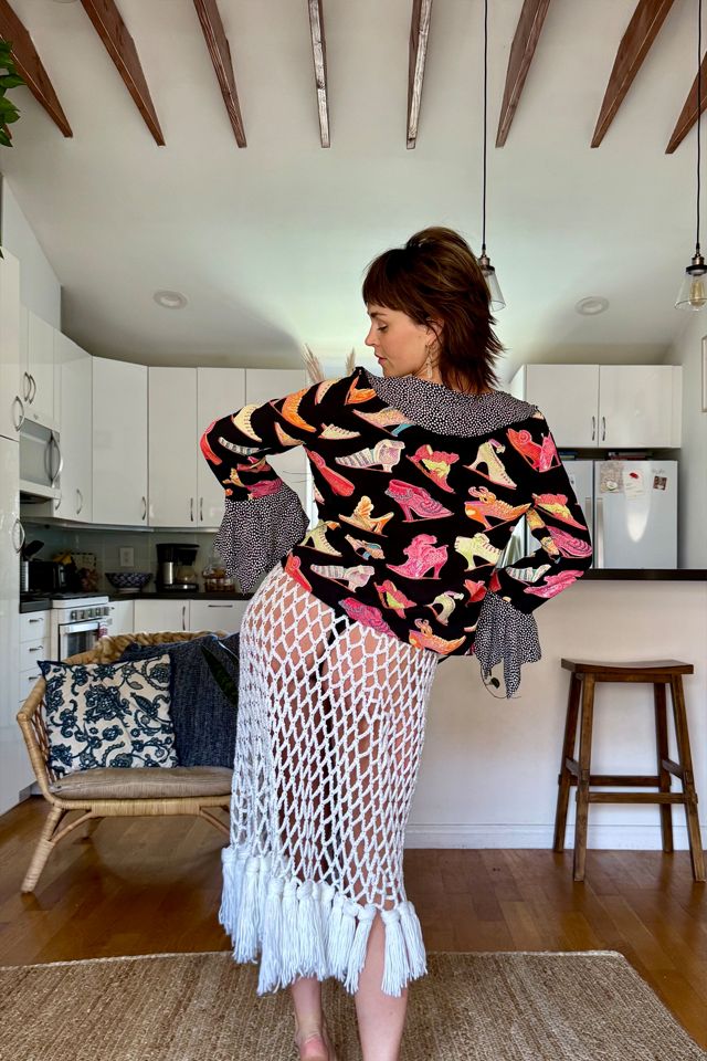 Ruffle Patterned Blouse Selected by Kikos Kloset #2