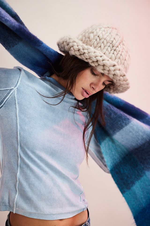 Woven Chunky Knit Beanie #1