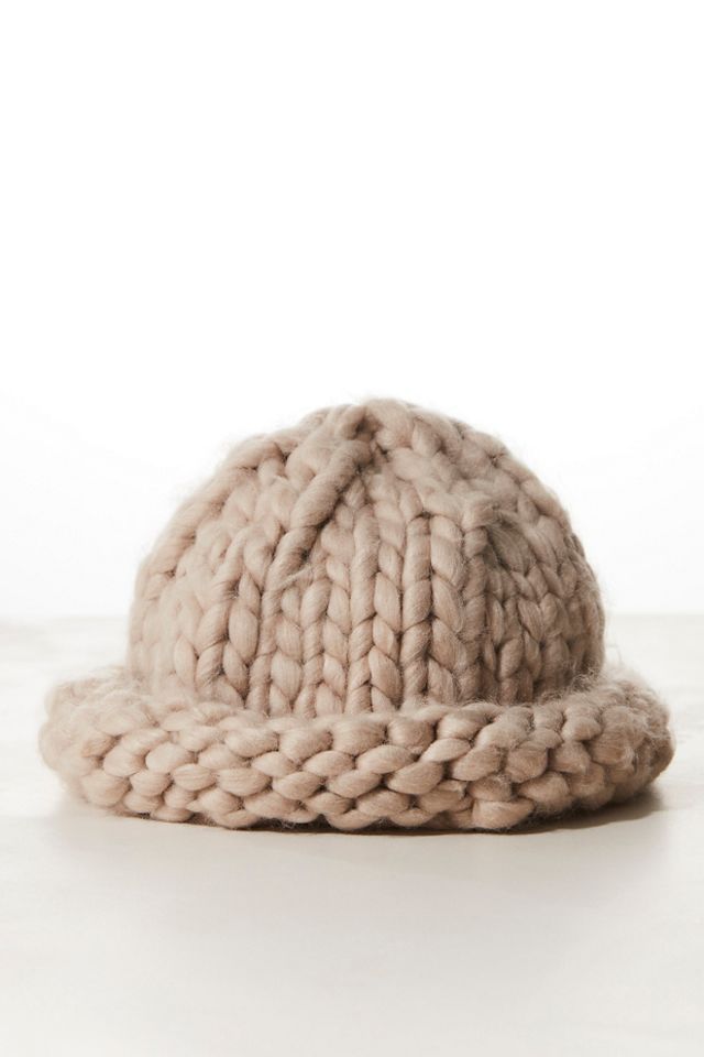 Woven Chunky Knit Beanie #2