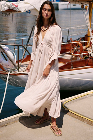 Just Like Paradise Maxi by free-est at Free People in French Oak, Size: Medium