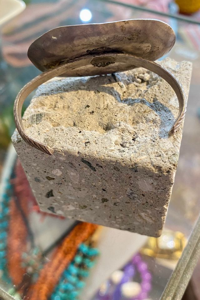 Vintage Silver and Turquoise Baby Cuff Selected by The Curatorial Dept. #2