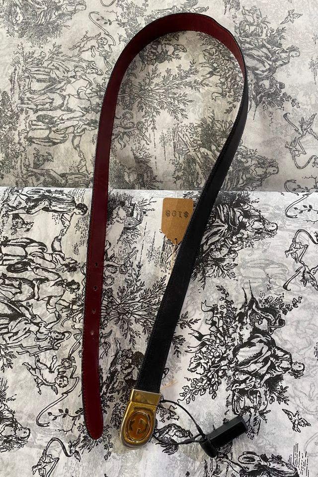 Vintage Gucci Black Leather Belt Selected by The Curatorial Dept. #1