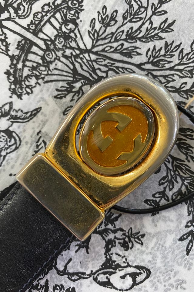 Vintage Gucci Black Leather Belt Selected by The Curatorial Dept. #2