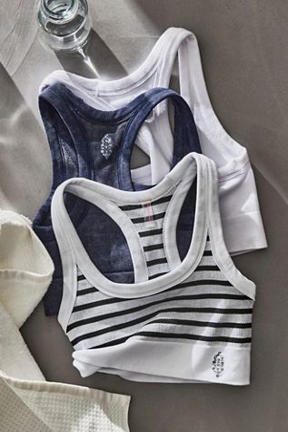 Go To Striped Sports Bra