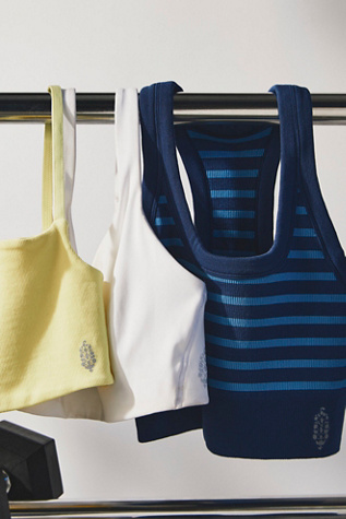 Go To Striped Sports Bra
