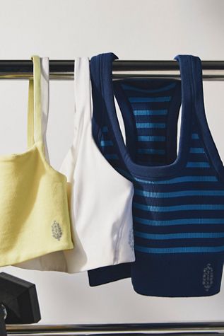 Go To Striped Sports Bra