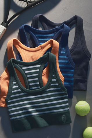 Go To Striped Sports Bra product page