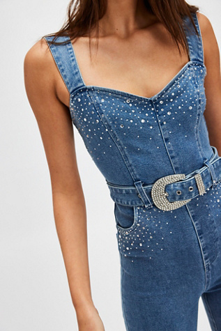 Show Me Your Mumu Venetian Jumpsuit At Free People In Rhinestone Burst, Size: Large