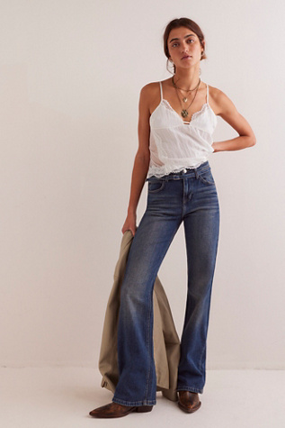 We The Free Sabine Slim A-Line Jeans At Free People In Hibernate, Size: 30