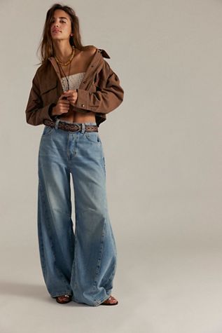 We The Free Tinsley Baggy High-Rise Printed Jeans | Free People
