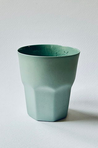 Kaase Atelier Handmade Porcelain Regular Coffee Mug at Free People in Green