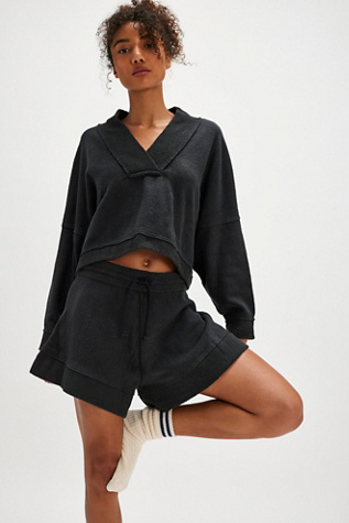 Chill Beat Lounge Set by Intimately at Free People in Washed Black, Size: XL