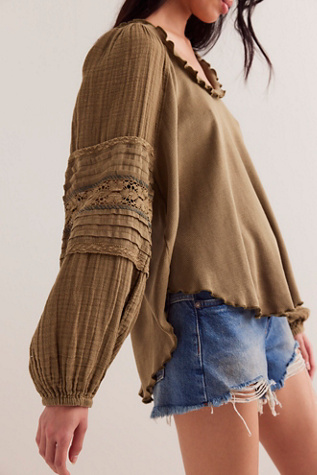 We The Free Willa Thermal at Free People in Seaweed, Size: Medium