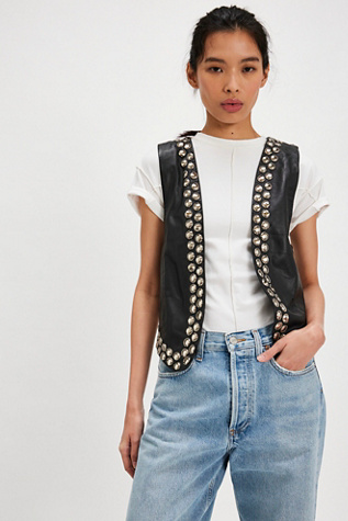 Understated Leather Chunky Vest