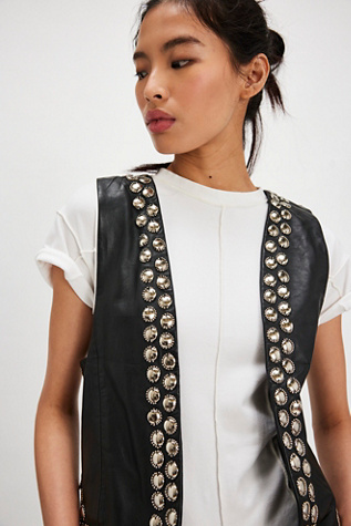 Understated Leather Chunky Vest