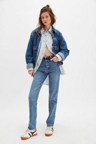 FRAME Le Jean Droit Taille Haute The Ruler