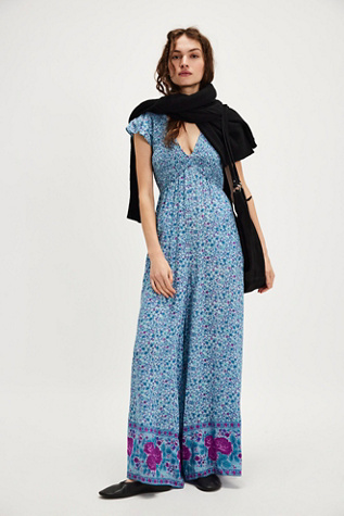 Spell Love Jetty Jumpsuit At Free People In Blue Nirvana, Size: Small