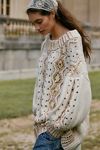 Gilded Cable Embellished Sweater