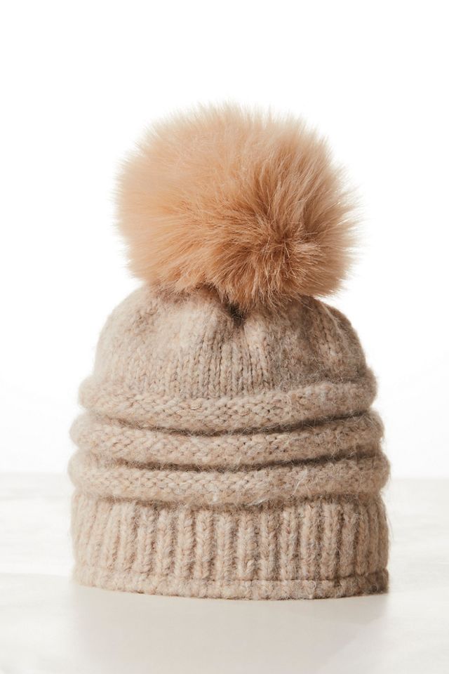 Aggie Woven Pom Beanie #2