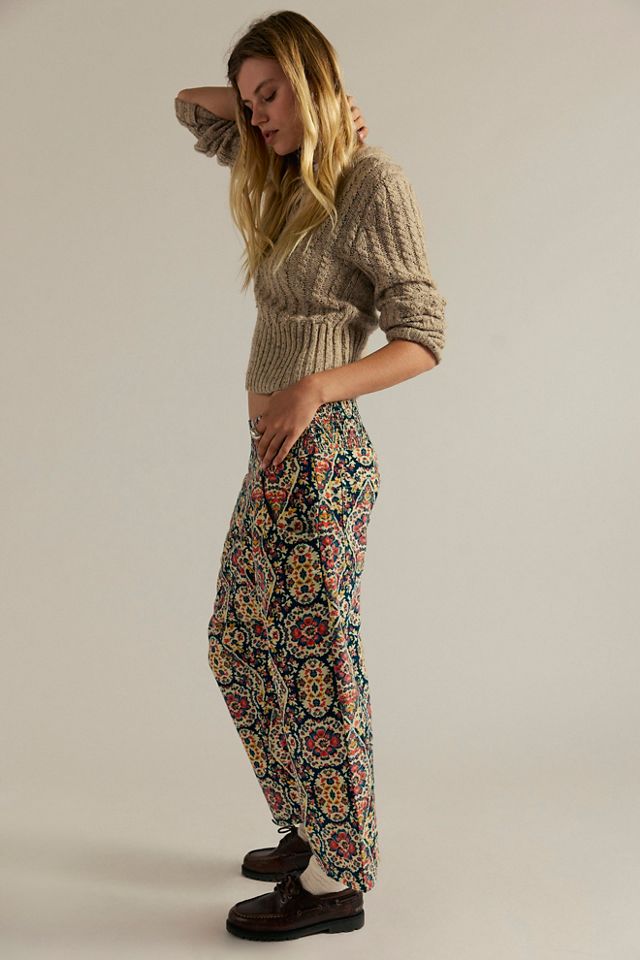 We The Free Lunan Crop Harem Cord Printed Jeans #2