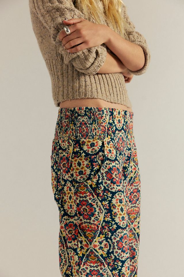 We The Free Lunan Crop Harem Cord Printed Jeans #3