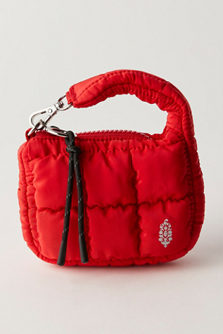 Quilted Micro Pouch At Free People In Winterberry