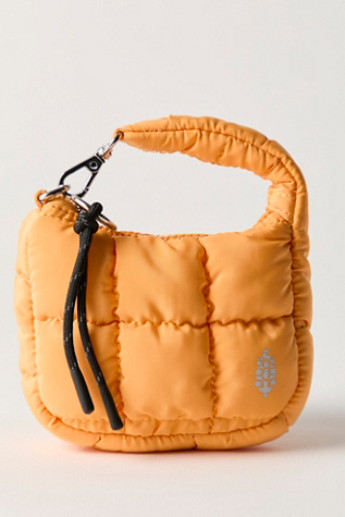 Quilted Micro Pouch At Free People In Light Papaya