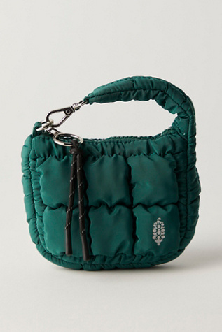 Quilted Micro Pouch At Free People In Fuji Jade