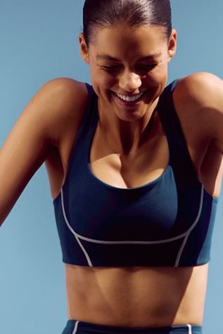 You're A Peach Sports Bra by FP Movement at Free People, Black Grape, S