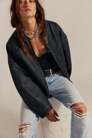 House of Sunny The Racer Bomber Jacket | Free People UK