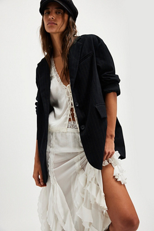 Reggie Blazer Jacket at Free People in Midnight Combo, Size: XL