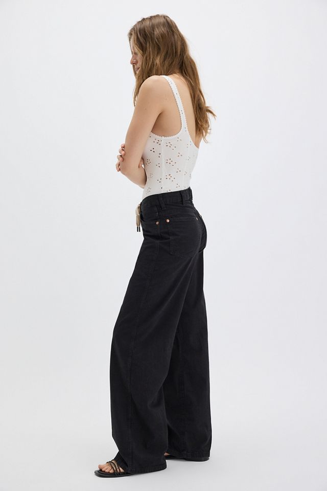 Wrangler Tie Front Loose Jeans #2