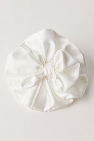 Maria's Bow Scrunchie at Free People in Ivory