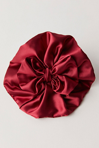 Maria's Bow Scrunchie at Free People in Oxblood Red