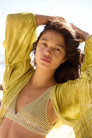 Rhythm Cove Stripe Tall Tri Bikini Top - thumbnail 6