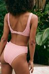 Rhythm Cove Stripe High-Waist Bikini Bottoms