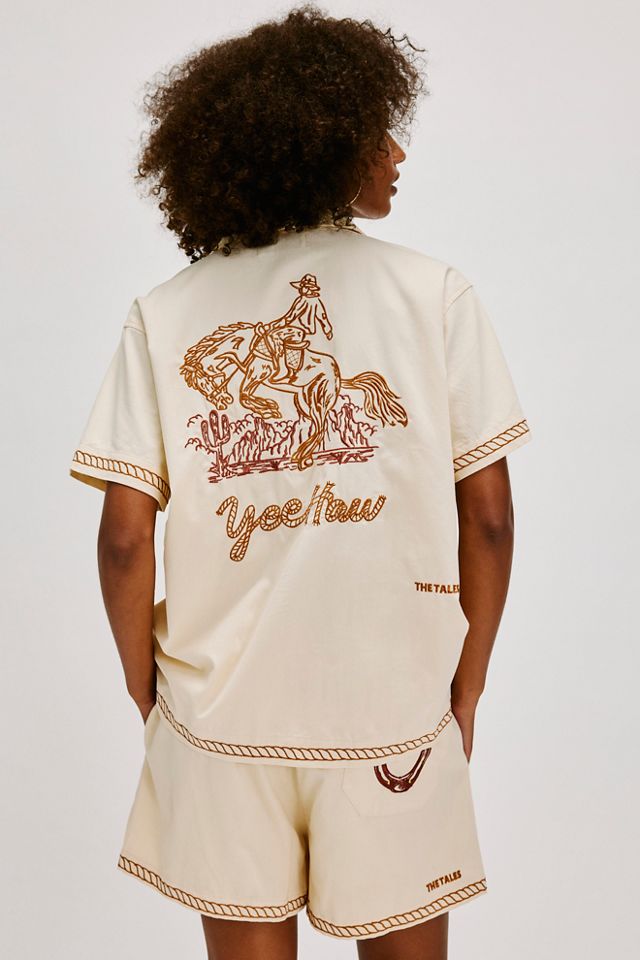 The Tales Yeehaw Embroidered Natural Shirt #1