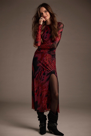 Gianni Maxi Dress by Free People in Red, Size: XS