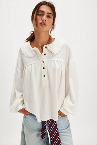 Free people thermal shirt best sale