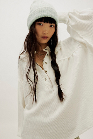 We The Free Queen Of Hearts Thermal at Free People in White, Size: S