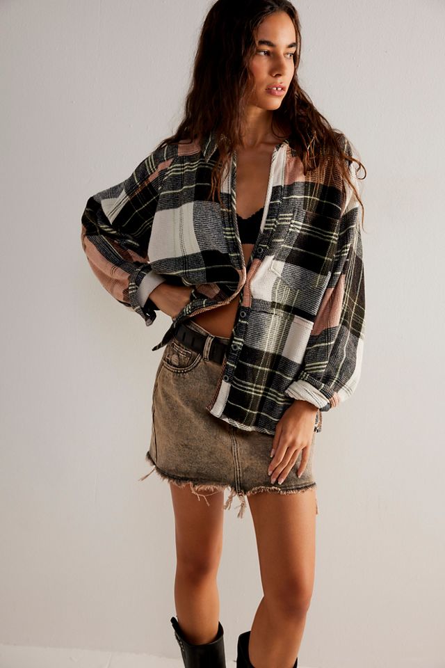 We The Free Cozy In Plaid Shirt #2