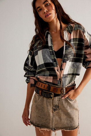 We The Free Cozy In Plaid Shirt