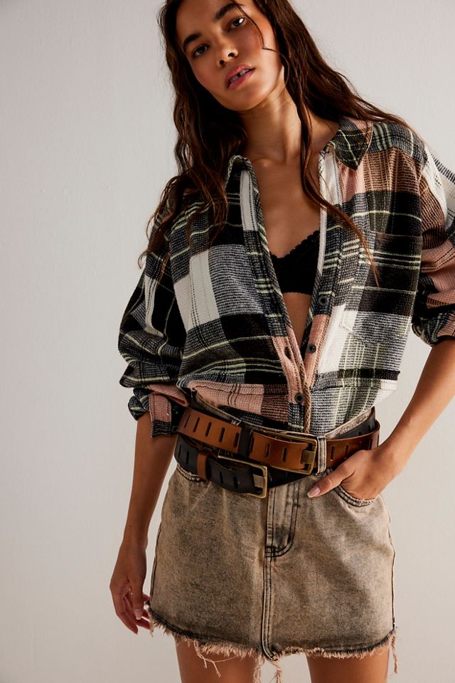 We The Free Cozy In Plaid Shirt