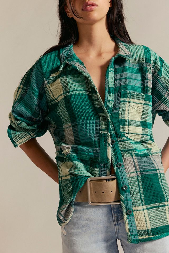 We The Free Cozy In Plaid Shirt