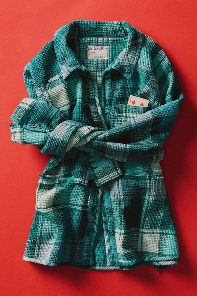 We The Free Cozy In Plaid Shirt