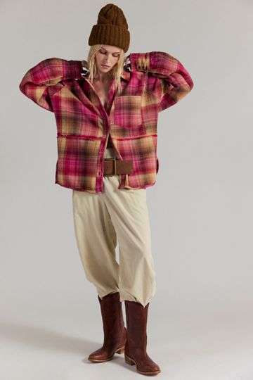 We The Free Cozy In Plaid Shirt