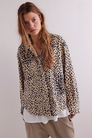 Free people leopard sweatshirts hotsell