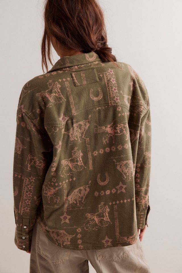 We The Free Calico Flannel Shirt #1