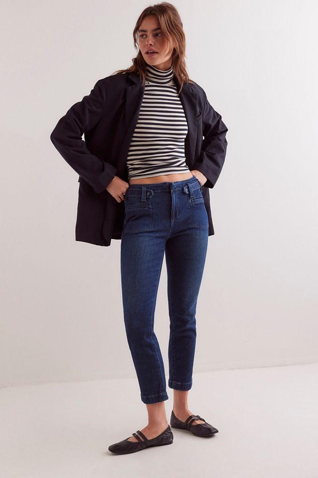 CRVY Evie Slim Bootcut Jeans #1
