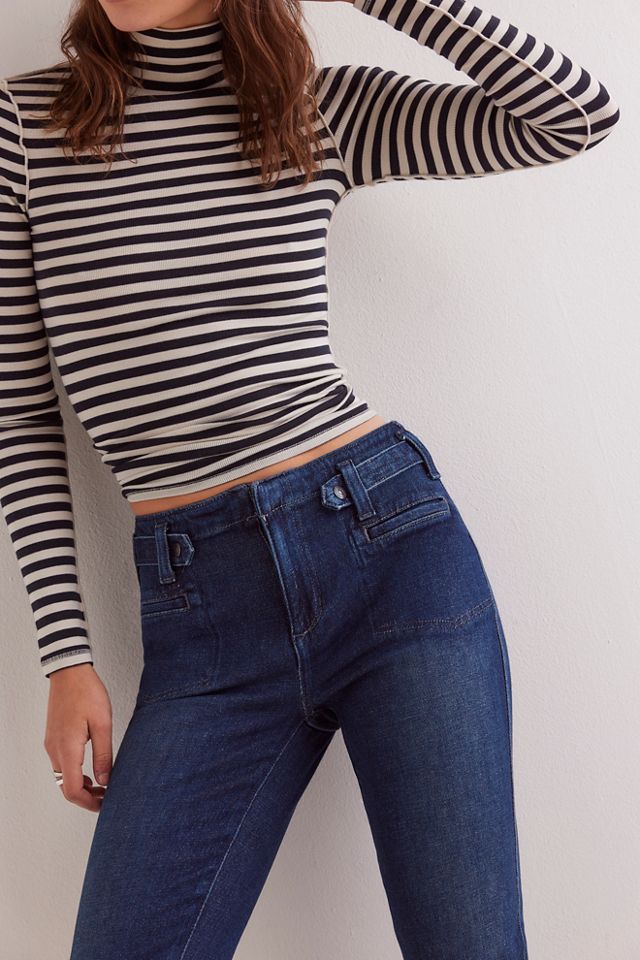 CRVY Evie Slim Bootcut Jeans #3